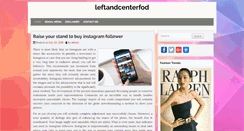 Desktop Screenshot of leftandcenterfod.com