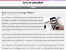Tablet Screenshot of leftandcenterfod.com